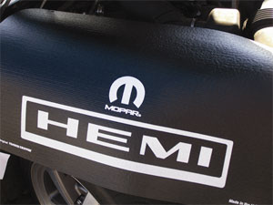 Mopar HEMI Logo Vehicle Fender Protective Cover Mopar HEMI Logo Vehicle Fender Protective Cover